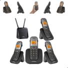 Aparelho Telefônico Sem fio Intelbras TS 5120 + 3 Ramais TS 5121 Bina Viva Voz Chip 4G Celular