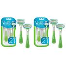 Aparelhos de Barbear Gillette Venus Extra Suave Verde para Mulheres 4 Unidades Aparelhos de Barbear Gillette Venus Extra Suave Verde para Mulheres 4 Unidades