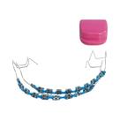 Aparelhos Ortodônticos Falsos Coloridos Com Braquetes Metálicos E Laços De Ligadura Para Suporte Aparelhos Ortodônticos Falsos Coloridos Com Braquetes Metálicos E Laços De Ligadura Para Suporte