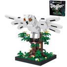 APENGBAOL Kit de Blocos de Montar Coruja-das-neves Pássaro Voador Micro Mini Blocos Brinquedo em Árvore Decoração de Mesa Ornamento Expositor DIY Hobby Criativo Presente para Adultos e Adolescentes