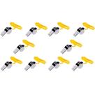 Apito Com 24 Peças Juiz Futebol Árbitro Profissional 130 Decibéis Cordão Amarelo
