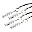 Apito de emergência Noopel Lifeguard Safety com cordão, pacote com 4 Apito de emergência Noopel Lifeguard Safety com cordão, pacote com 4
