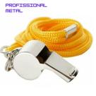 Apito Futebol Metal Jogos Profissional Metal Com Cordão Apitos Campo Quadras 12un