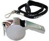 Apito Poker Aguia Esportivo Metal C/ Cordão Mosquetão Ref 0810372 Apito Poker Aguia Esportivo Metal C/ Cordão Mosquetão Ref 0810372