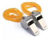 Apito Profissional Árbitro Western Metal Prateado Com Cordão Apito Profissional Árbitro Western Metal Prateado Com Cordão