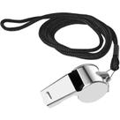 Apito profissional de aço inox com cordão