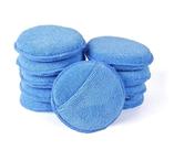 Aplicador de cera para carro WOIWO, esponja de espuma de microfibra, 5 peças, azul