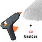 Aplicador De Cola Quente Bivolt 40w + 10 Bastões De Cola
