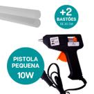 Aplicador De Cola Quente Pequena Bivolt Bastão Fino 7mm Refil