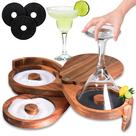 Aplicador de Sal para Margarita G & J's Finest em Madeira de Acácia 3 Camadas