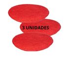 Aplicador Em Microfibra 300gsm (Kit com3 unidades) Para Ceras E Polimento de Carros Sigma Tools - Vermelho
