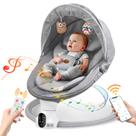 Aplicativo Baby Swing Smelluck com Bluetooth - 5 Velocidades - Cinza