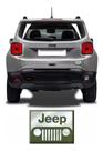 Aplique Adesivo Emblema Jeep Renegade Resinado Cromado Res08