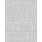 Aplique Alfabeto LT - Papel Laminado - Prata 80 Letras Aplique Alfabeto LT - Papel Laminado - Prata 80 Letras