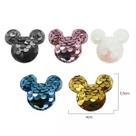 Aplique Almofadado Paete Mickey 4x3.5cm com 10 Unid Dourado Aplique Almofadado Paete Mickey 4x3.5cm com 10 Unid Dourado