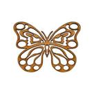 Aplique Borboleta Vazado 10x7,5 Mdf Madeira Laser
