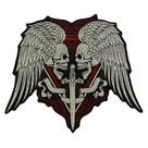 Aplique bordado Skull Sword Patches Iron on Jacket