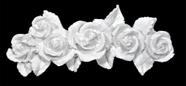 Aplique Cantoneira Roseira 12x4 R0051 Resina