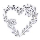 Aplique Chipboard Guirlanda Coração e Flores CH-295 - Arte Fácil