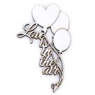 Aplique Chipboard Love is in The Air CH-191 - Arte Fácil Aplique Chipboard Love is in The Air CH-191 - Arte Fácil
