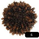 Aplique Coque Afro Puff Cabelo Cacheado Orgânico 15cm 90gr