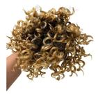 Aplique Coque Puff Orgânico Afro Cacheado Cor Mel Qualidade