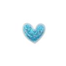 Aplique Coração Incolor Azul - 5cm - 2 Un - Artegift - Rizzo