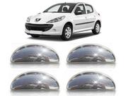 Aplique cromado macaneta peugeot 206/207 - 4 portas
