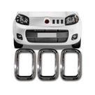 Aplique Cromado Moldura Grade Auxiliar Fiat Uno 10... Aplique Cromado Moldura Grade Auxiliar Fiat Uno 10...