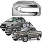 Aplique Cromado Retrovisor Idea Adventure Locker 08/10 - Strada/Palio Adv Locker 08 Lado Esquerdo