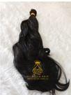 Aplique de Cabelo Fibra Russa Tela Semi Humano Natural 60cm Cacheado Preto