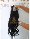 Aplique de Cabelo na Tela Mega Hair Natural Fibra Russa Cacheado 50cm Premium Humanizado Castanho