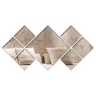 Aplique de Espelho Decorativo Acrílico Losangulo 61x29cm 38196