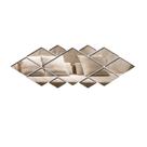 Aplique de Espelho Decorativo Acrílico Losangulo 62x21cm 38202