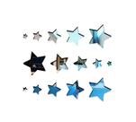 Aplique De Espelho Decorativo Estrelinhas 68x79cm 15 Pçs 141