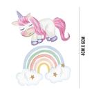 Aplique de MDF e Papel - Algodão Doce Unicórnio Arco-Iris - APM4 - 434 Aplique de MDF e Papel - Algodão Doce Unicórnio Arco-Iris - APM4 - 434