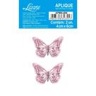 Aplique de MDF e Papel - Borboleta Lilás - APM4-494