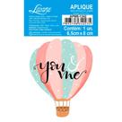 Aplique de MDF e Papel - Coleção My Sunshine - Balões You and Me - APM8-1342