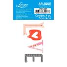 Aplique de MDF e Papel - Coleção My Sunshine - Love - APM3-307