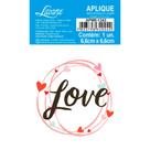Aplique de MDF e Papel - Coleção My Sunshine - Love II - APM8-1343
