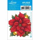 Aplique de MDF e Papel Natal - Poinsétia Com Bolinhas de Natal - APMN8 - 089 Aplique de MDF e Papel Natal - Poinsétia Com Bolinhas de Natal - APMN8 - 089