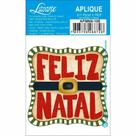 Aplique de MDF e Papel Natal - Tag de Feliz Natal - APMN8 - 108