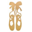 Aplique Decoração Parede Sapatilha Lisa 60x25,8cm Mdf Madeira