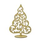 Aplique Decorativo Árvore de Natal P 13x9 Mdf Madeira