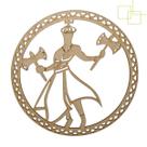 Aplique Decorativo de Parede em MDF Mandala Xangô Religiosa Afro Brasileira Orixá do Fogo Justiça Trovões 27 cm Aplique Decorativo de Parede em MDF Mandala Xangô Religiosa Afro Brasileira Orixá do Fogo Justiça Trovões 27 cm