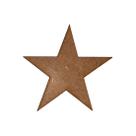 Aplique Decorativo Estrela 5,5x5 Kit 10un Mdf Madeira