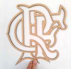 Aplique decorativo Flamengo escudo em MDF Preto ou cru com fita dupla face mandala decoração
