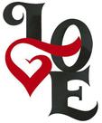 Aplique Decoupage Love CoraÇÃO Vermelho Apm8-988 Em Papel E Mdf 8cm Litoarte