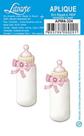 Aplique Decoupage Mamadeira Rosa Apm4-324 em Papel e Mdf 4cm Litoarte Aplique Decoupage Mamadeira Rosa Apm4-324 em Papel e Mdf 4cm Litoarte