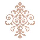 Aplique em Papel Cardboard Moldura Arabesco Cbl-002 7,5x8,5cm Litoarte